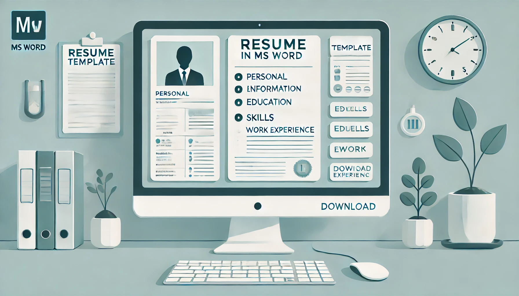 Simple Resume Format Free Download in MS Word