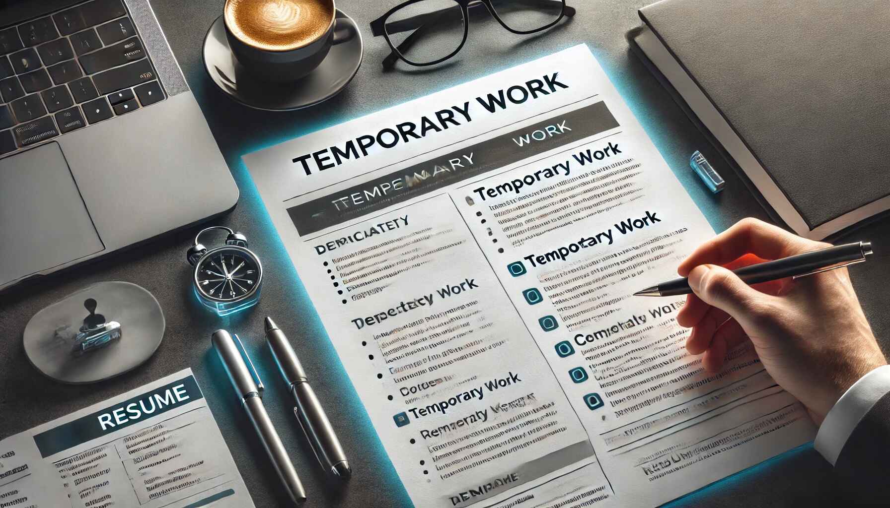 How to List Temporary Work on a Resume