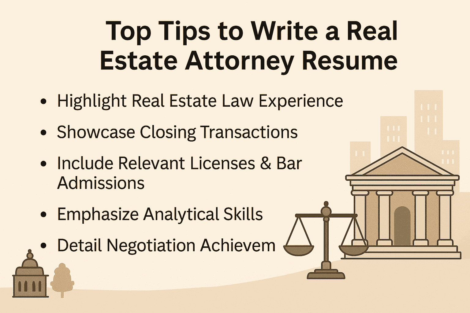 Top Tips to Write a Real Estate Attorney Resume