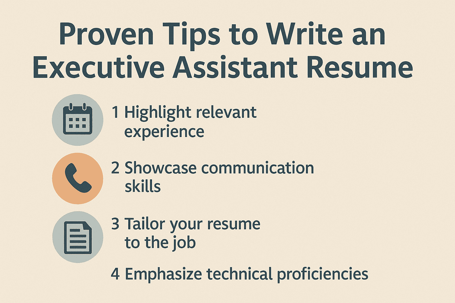 Proven Tips to Write an Executive Assistant Resume
