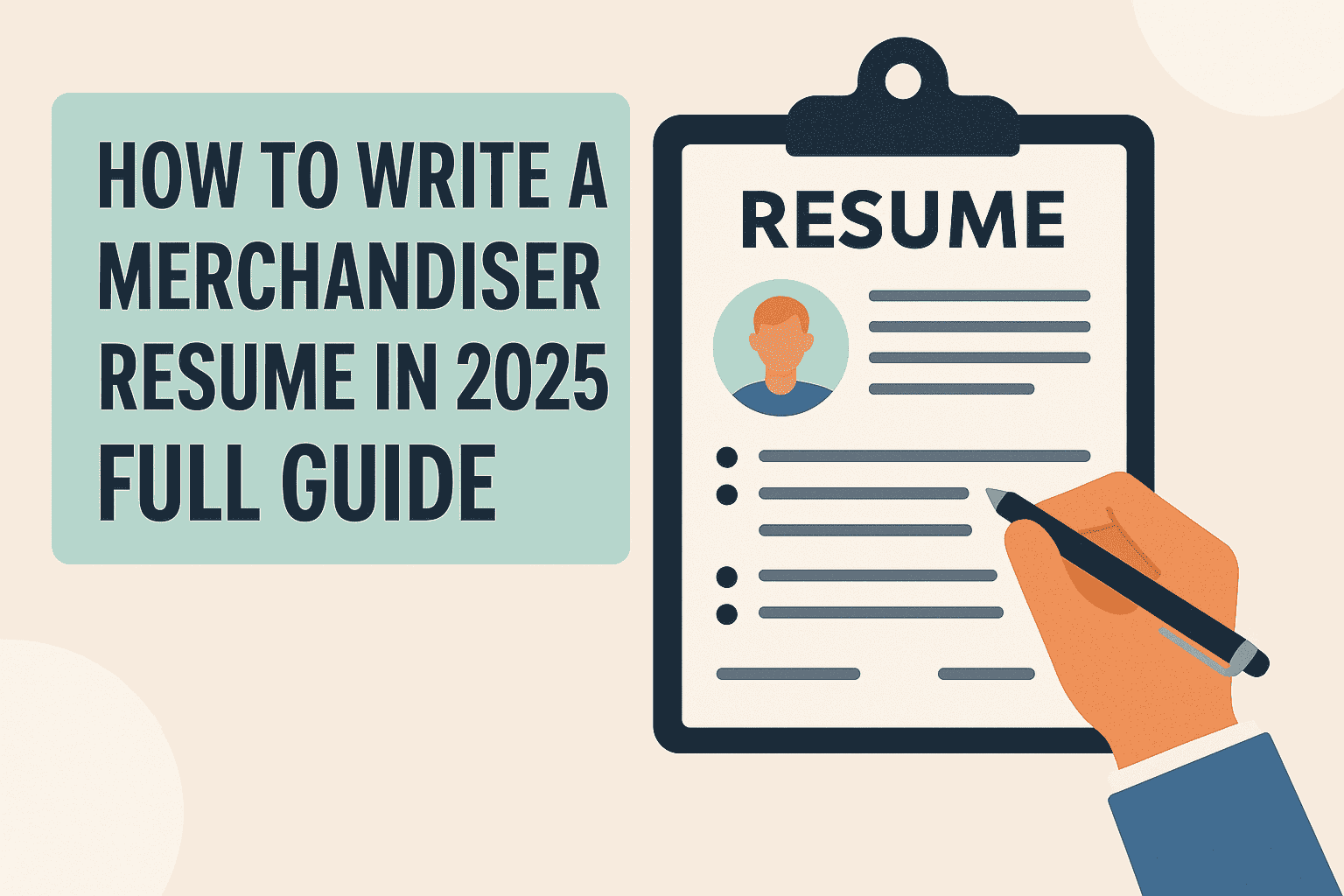 How to Write a Merchandiser Resume in 2025 Full Guide