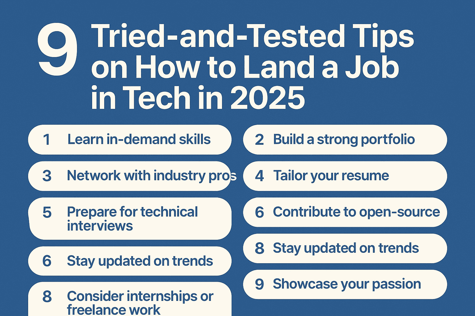 9 Tried-and-Tested Tips on How to Land a Job in Tech in 2025