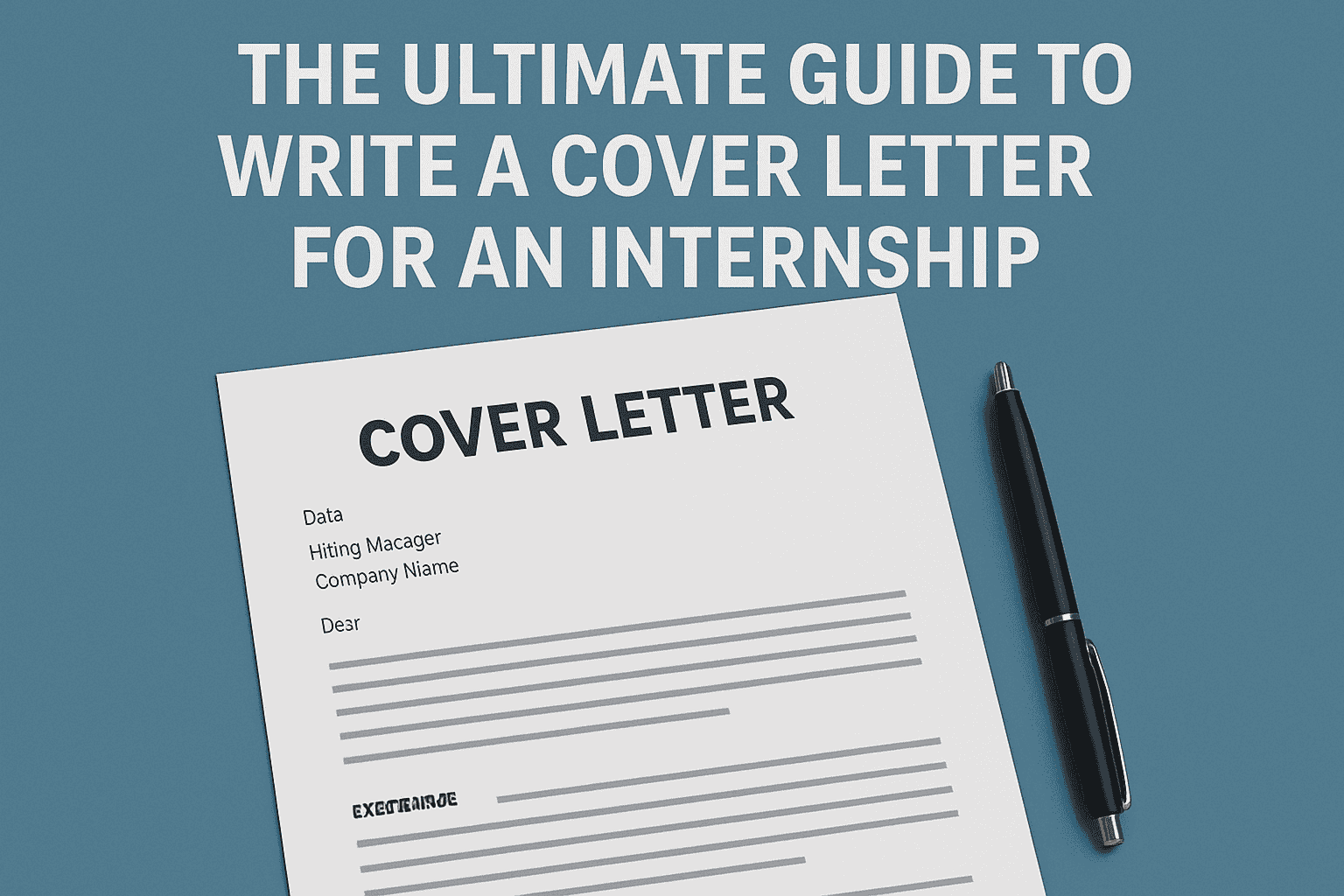 The Ultimate Guide to Write a Cover Letter for an Internship