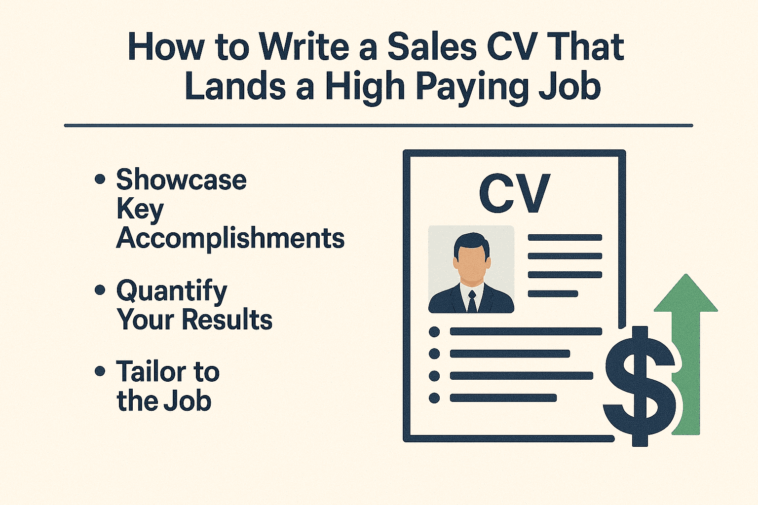 How to Write a Sales CV That Lands a High Paying Job