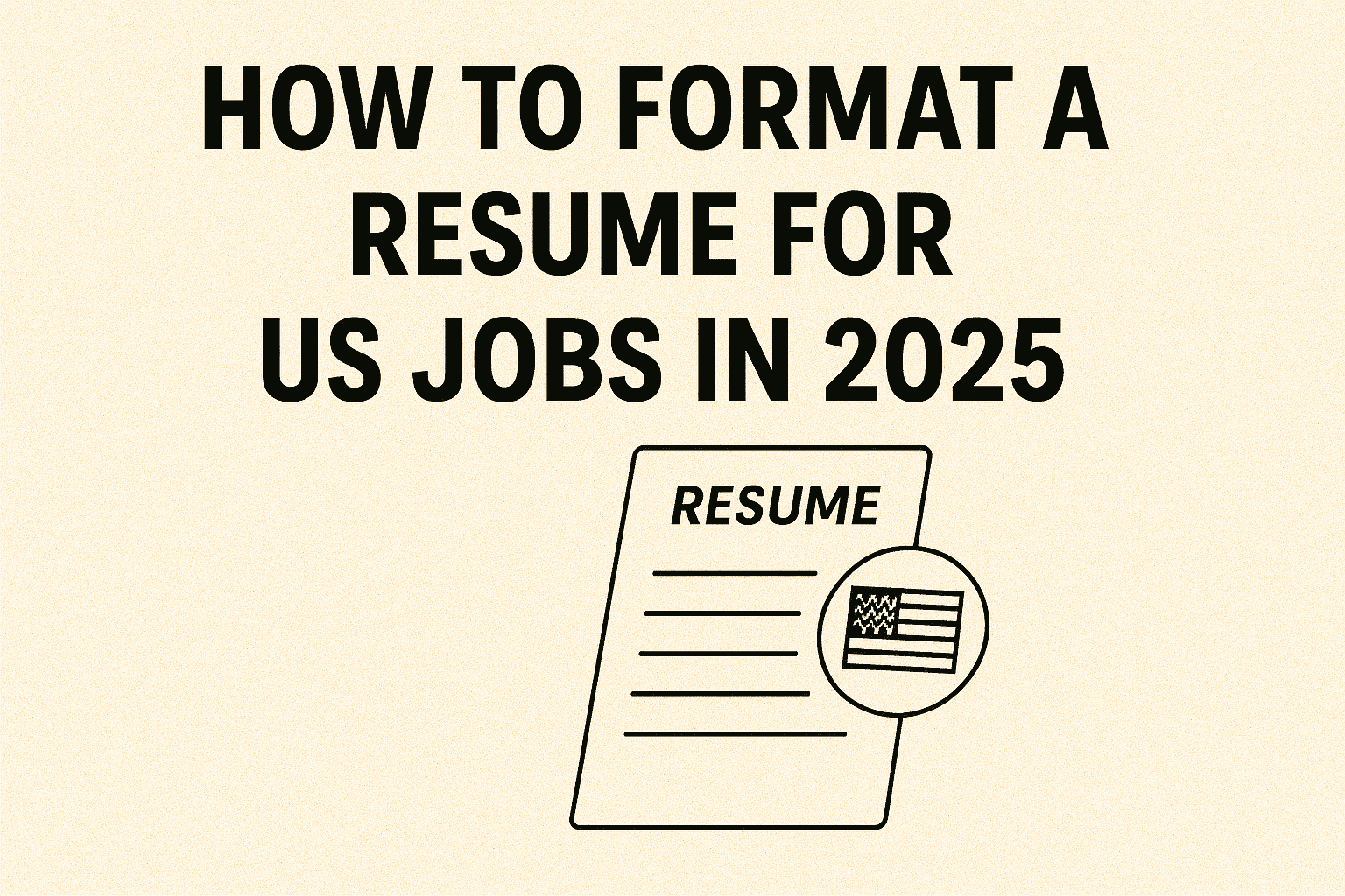 How to Format a Resume for US Jobs in 2025