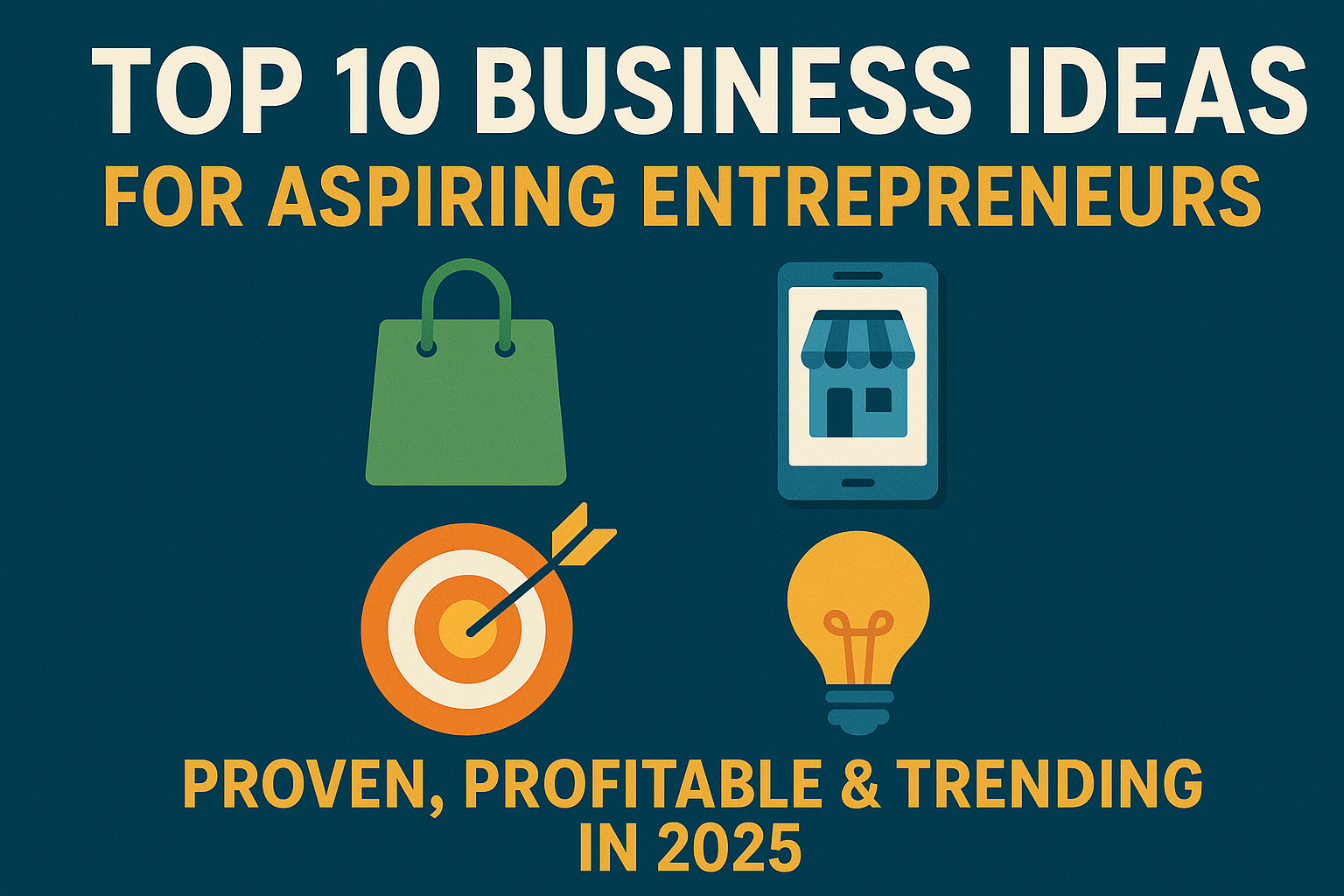 Top 10 Business Ideas for Aspiring Entrepreneurs: Proven, Profitable & Trending in 2025