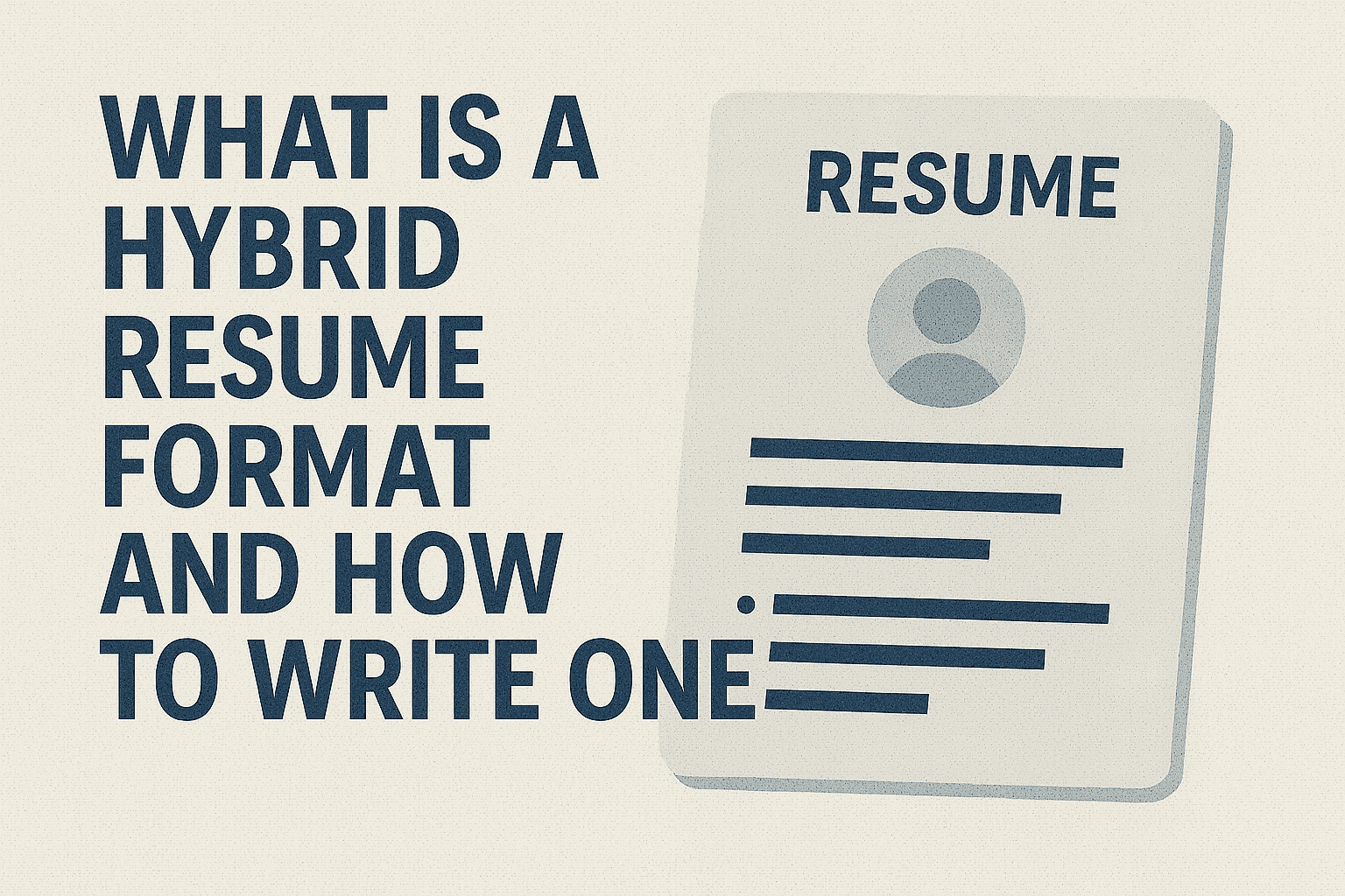 What Is a Hybrid Resume Format and How to Write One