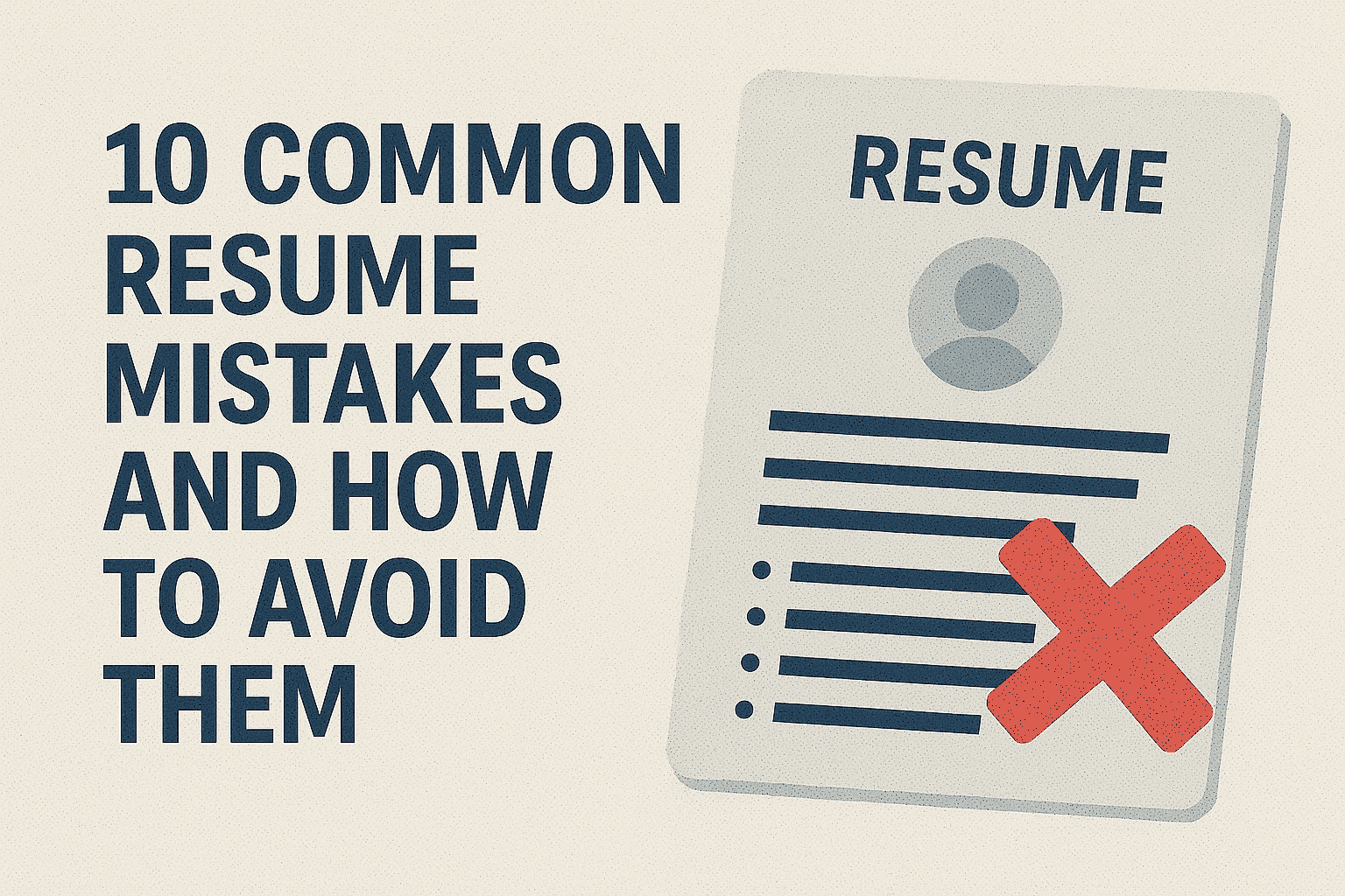 10 Common Resume Mistakes and How to Avoid Them