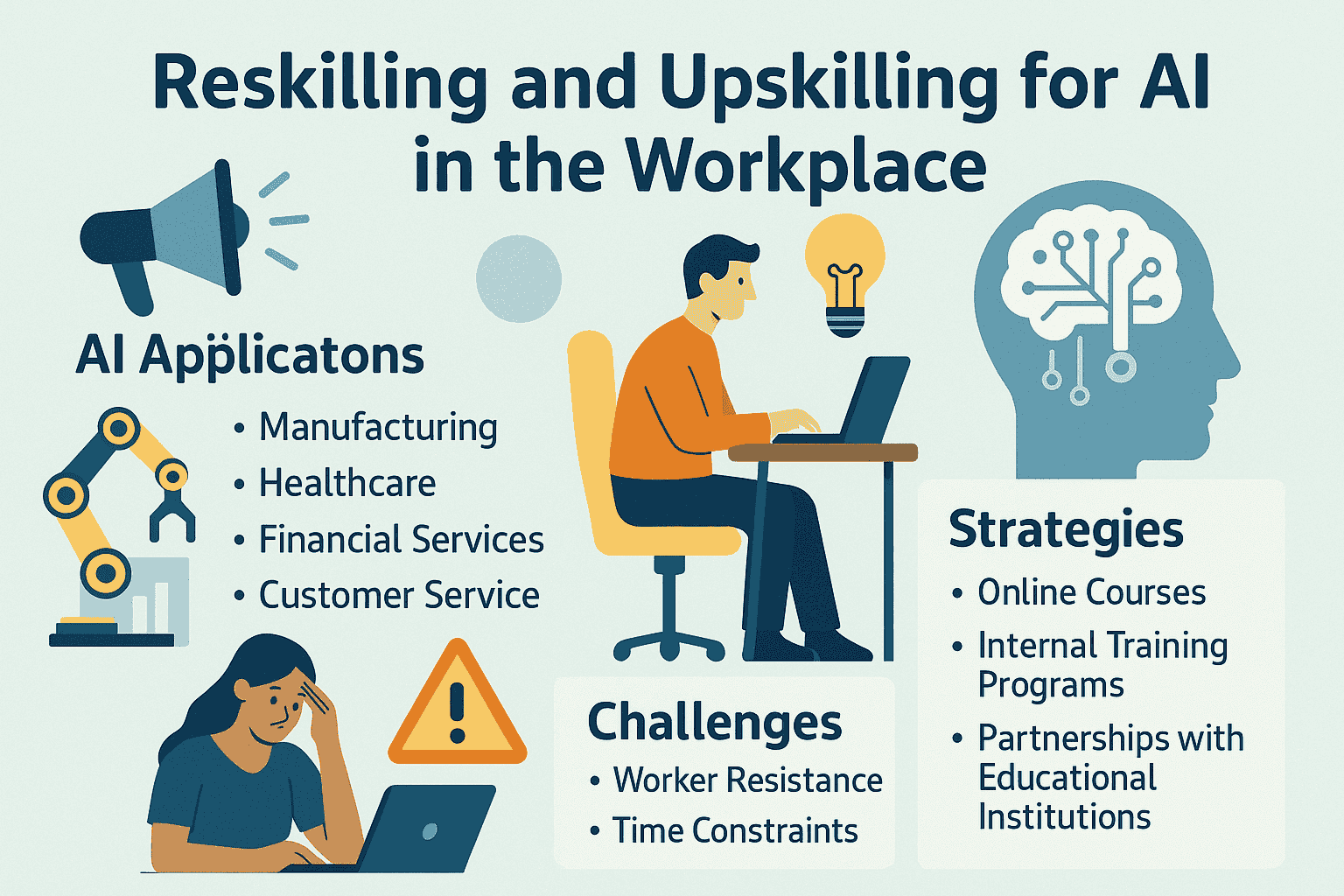 Reskilling and Upskilling in the AI-Driven Workplace