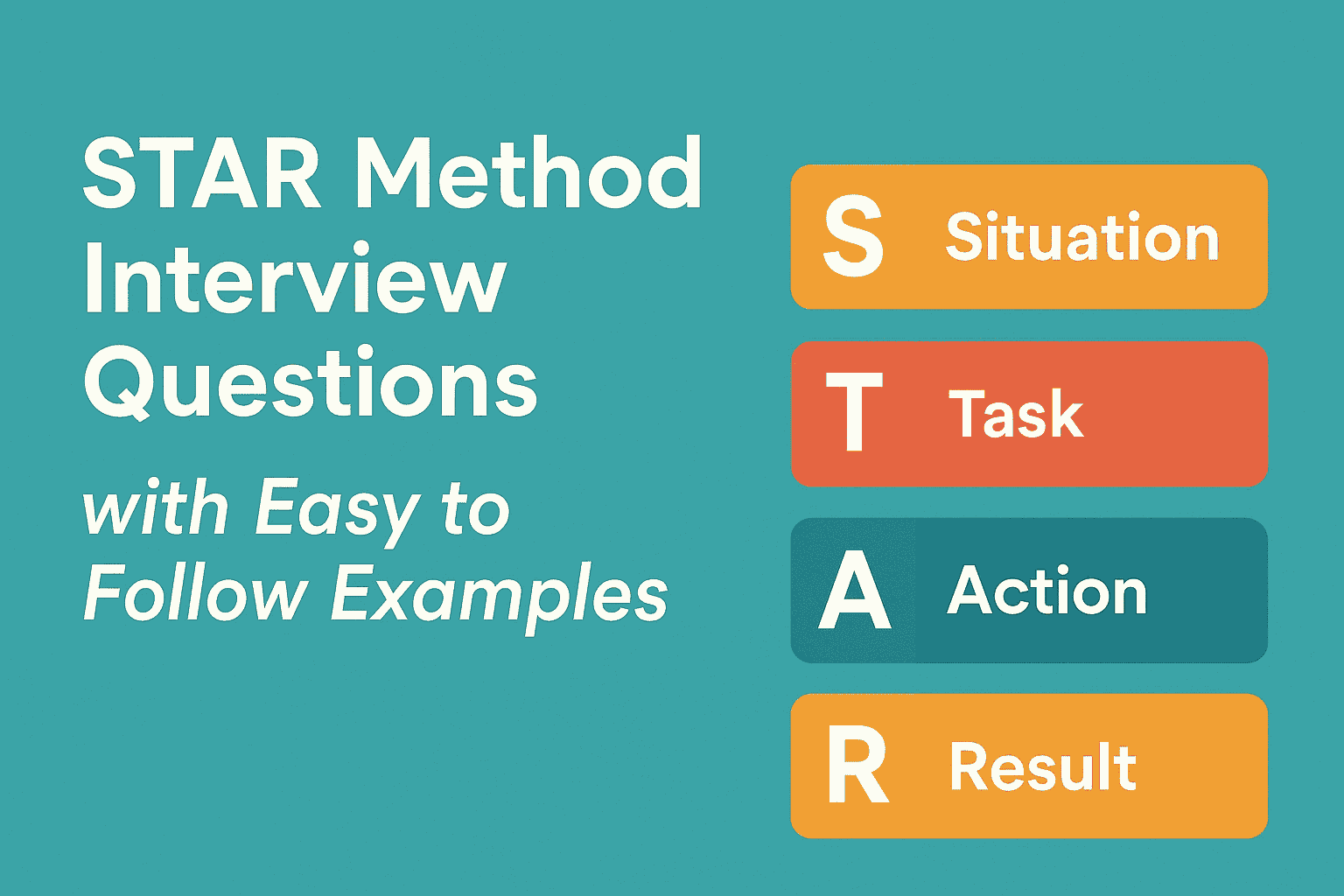STAR Method Interview Questions with Easy to Follow Examples