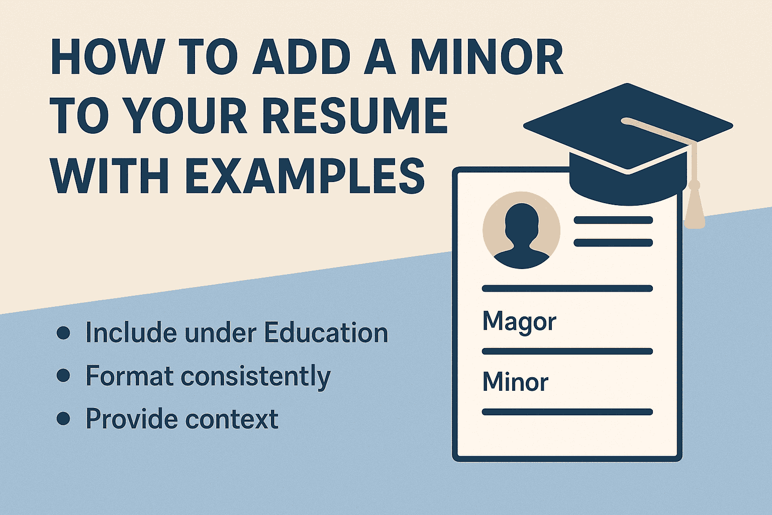 How to Add a Minor to Your Resume With Examples