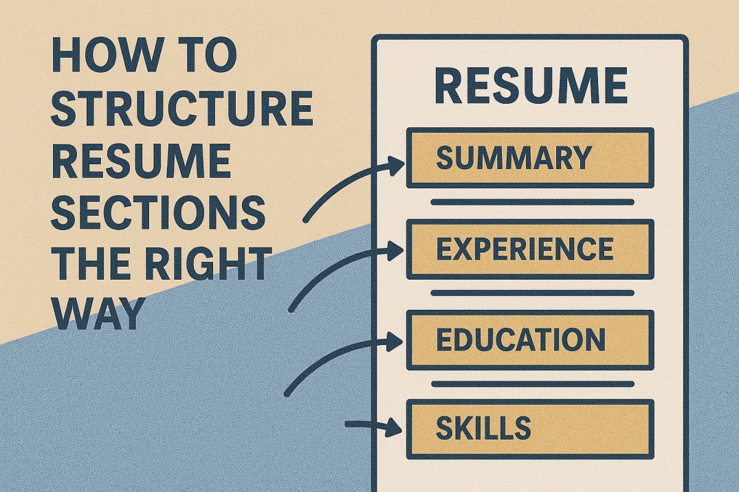 How to Structure Resume Sections the Right Way