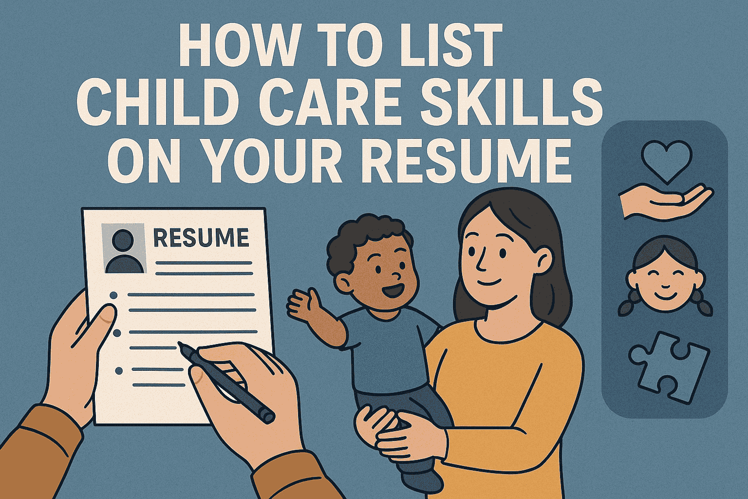 How to List Child Care Skills on Your Resume