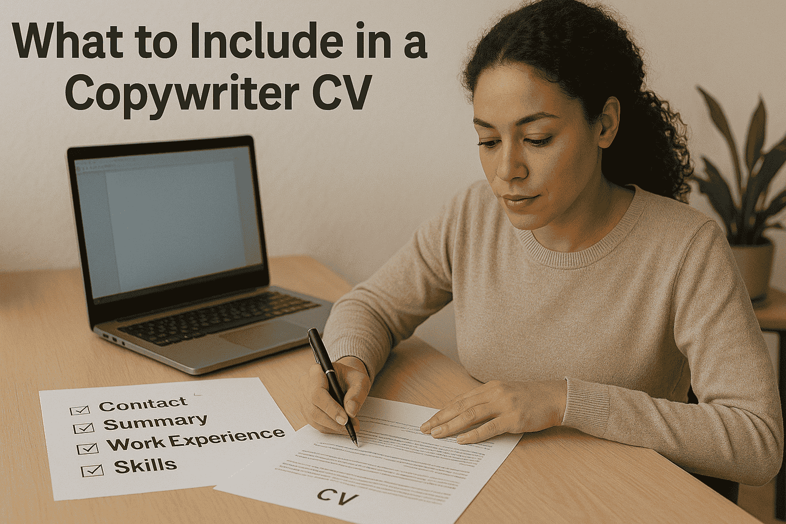 What to Include in a Copywriter CV