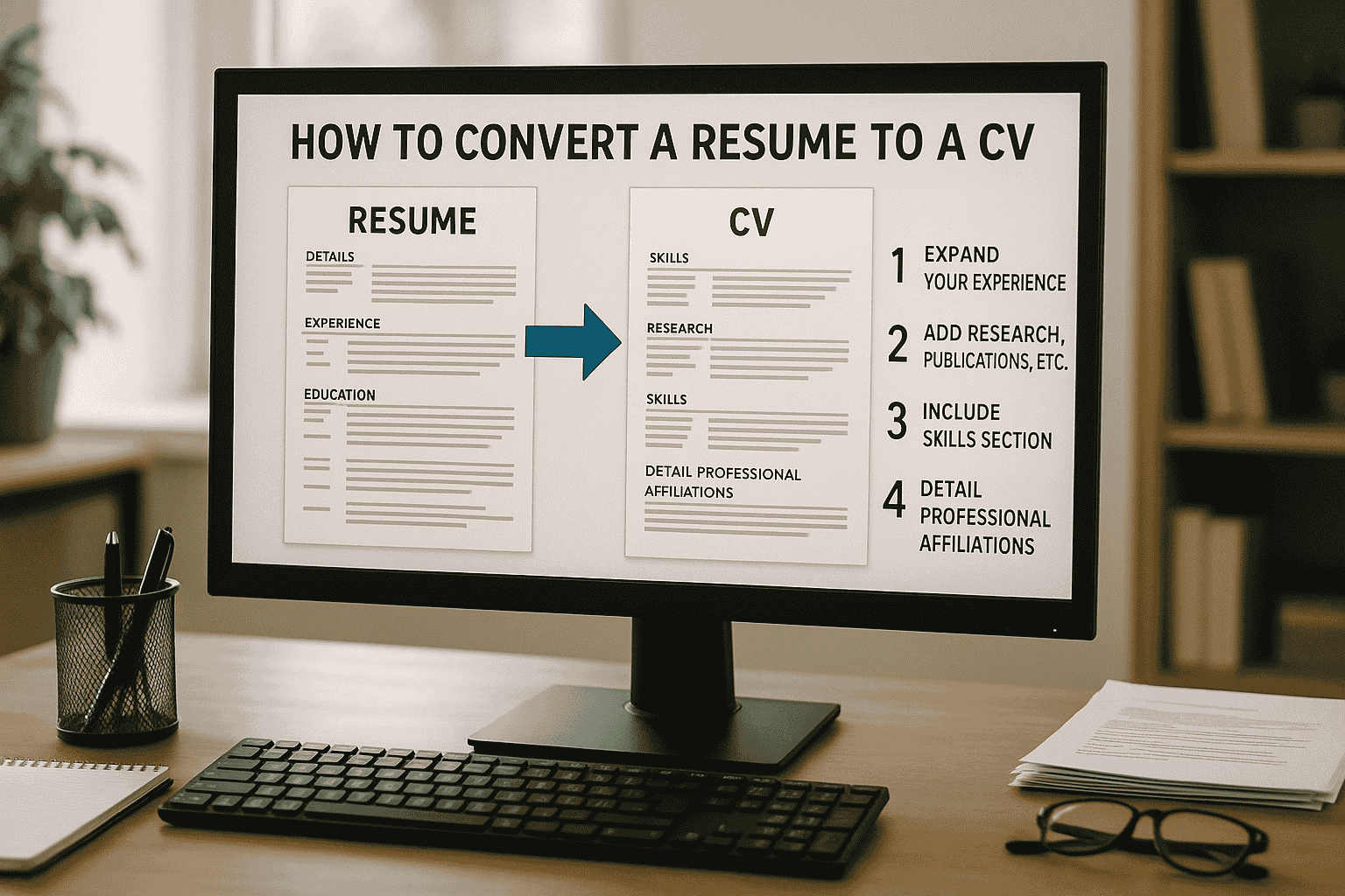 How to Convert a Resume to a CV With Step by Step Tips