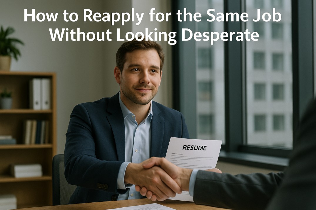 How to Reapply for the Same Job Without Looking Desperate